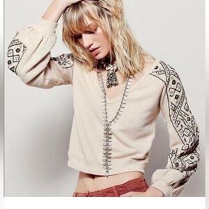 Free People Señorita boho top